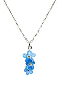 Pressed Forget-Me-Not Wildflower Necklace: Montana Handmade Jewelry